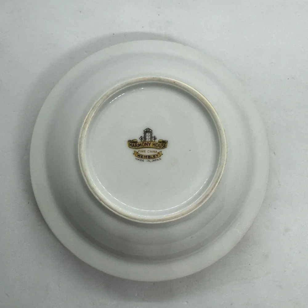 1950s Harmony House China “Wembley” Pattern Soup Bowls Set of 4